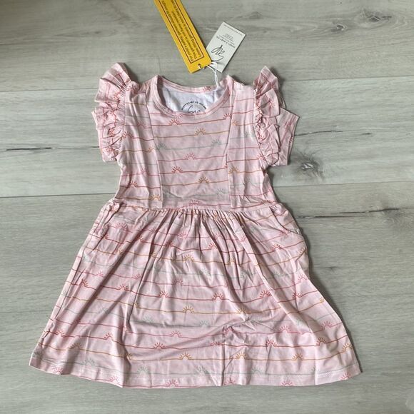 Sweet‎ P Baby Co Pink Sunset Girls Twirl Dress  2T NWT - Picture 2 of 5